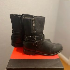 G by Guess Short Black Boots Size 9 1/2.